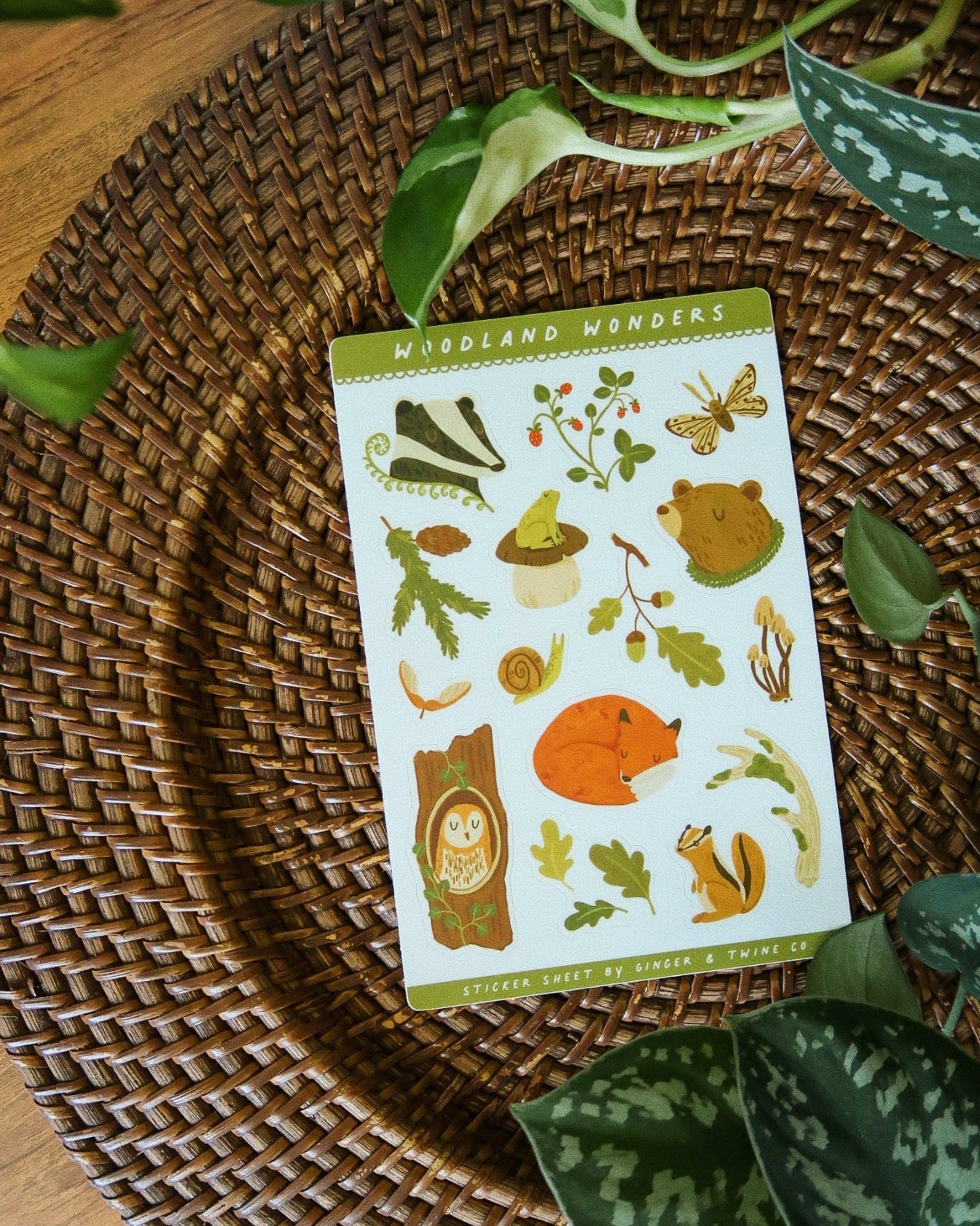 Woodland Wonders Sticker Sheet
