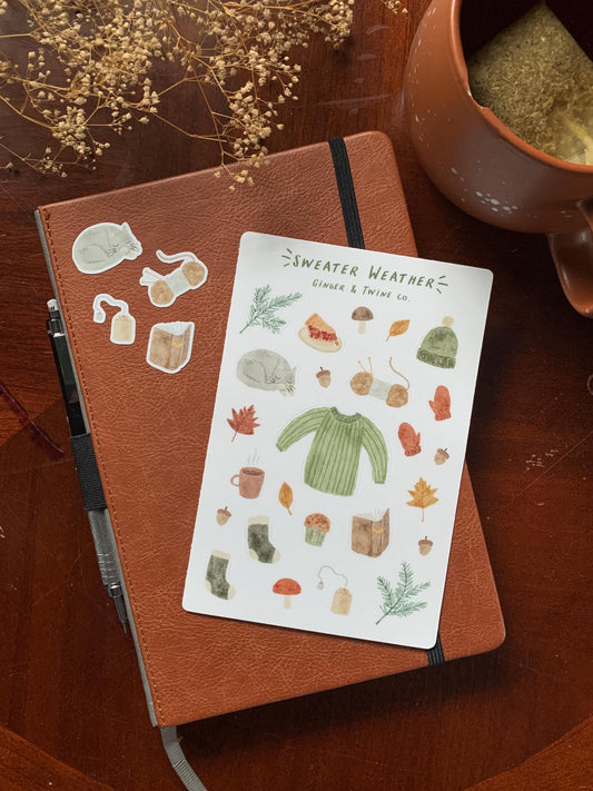 Sweater Weather Sticker Sheet