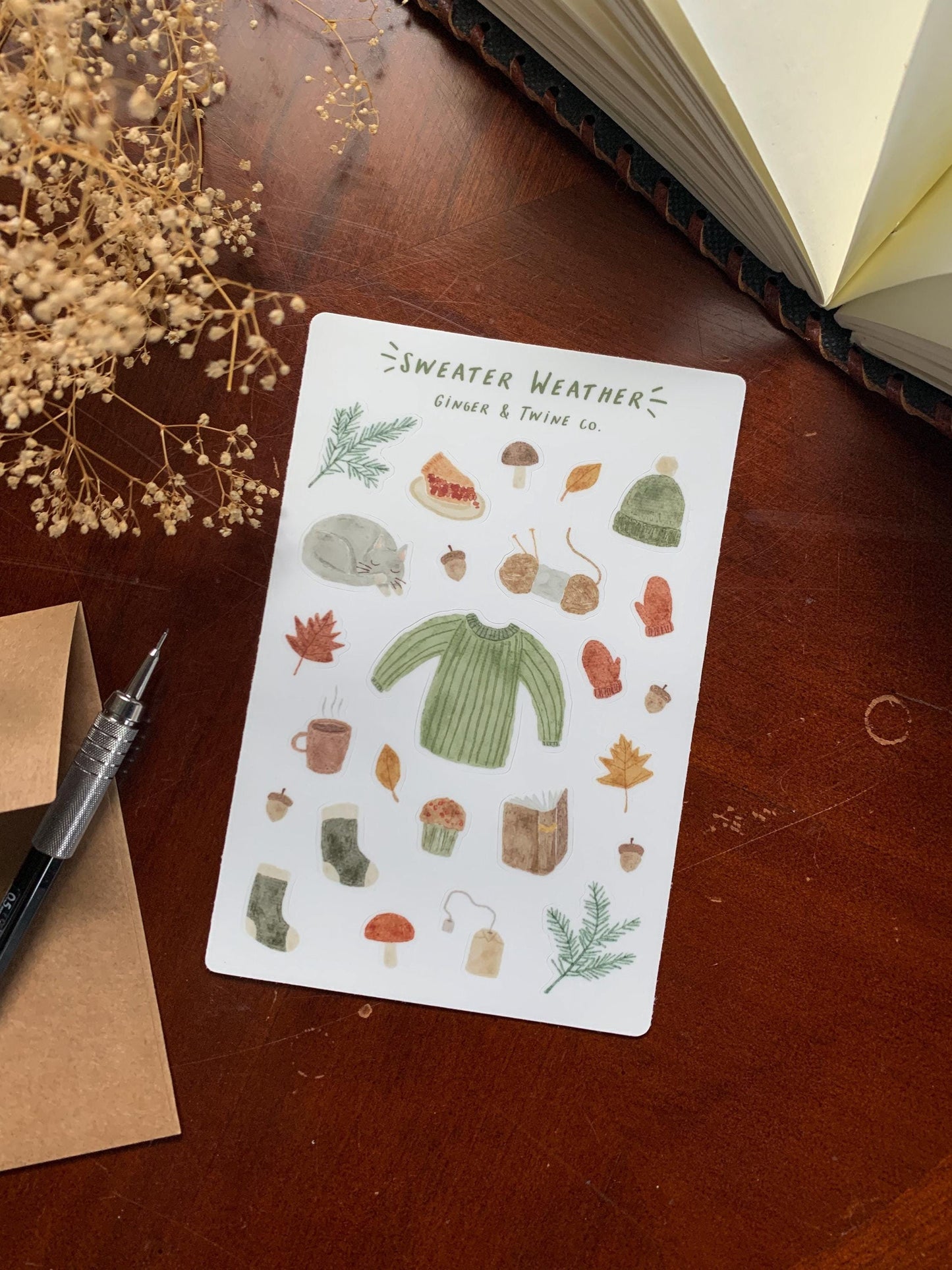 Sweater Weather Sticker Sheet