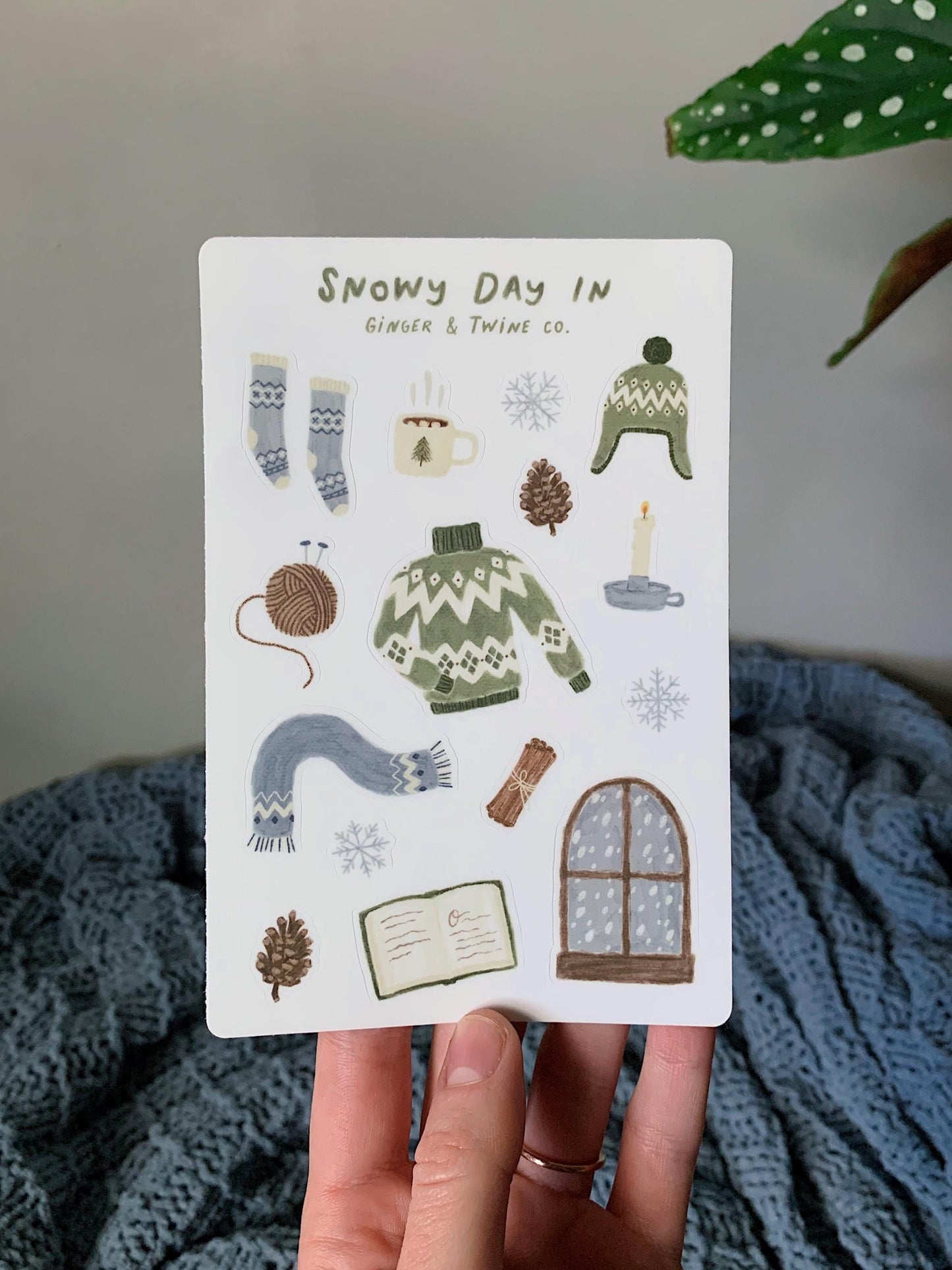 Snowy Day In Sticker Sheet