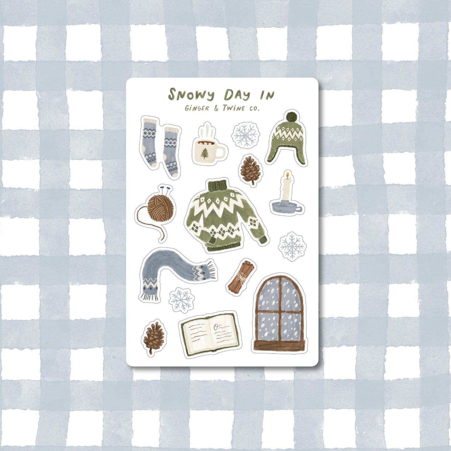 Snowy Day In Sticker Sheet