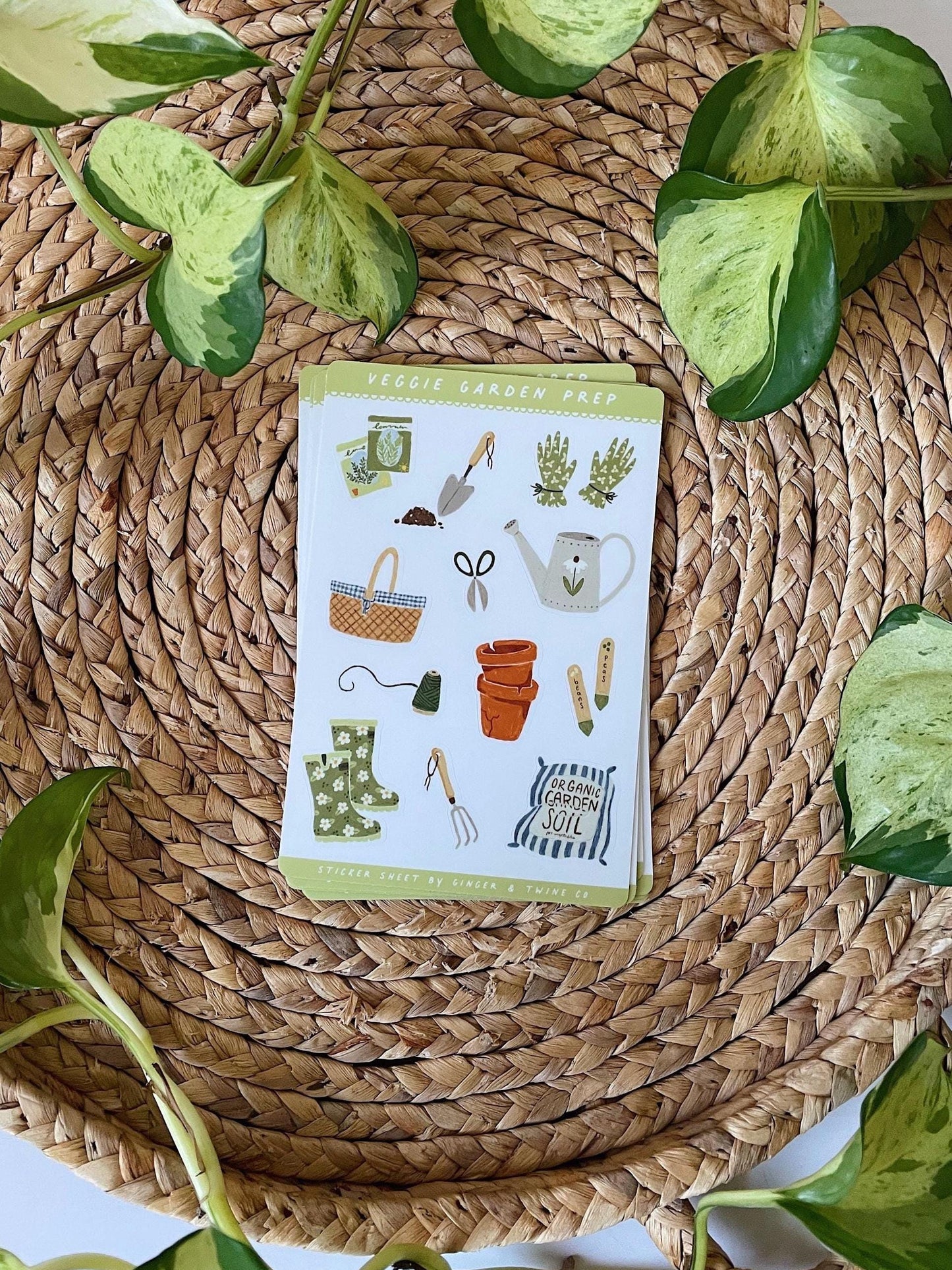Veggie Garden Prep Sticker Sheet