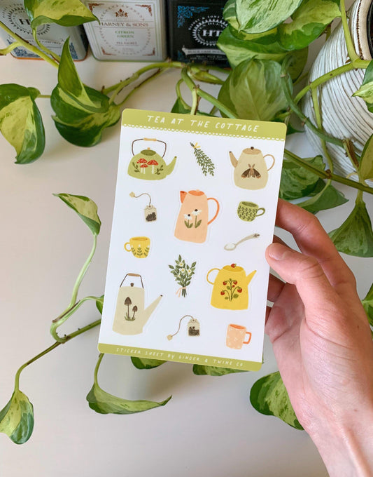 Tea at the Cottage Sticker Sheet