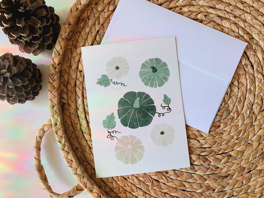Pumpkin Harvest Greeting Card