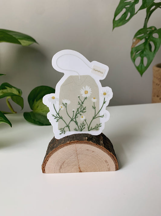 Floral Chamomile Teabag Sticker