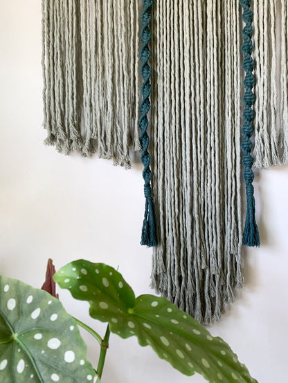 Sage & Blue Macrame Wall Hanging