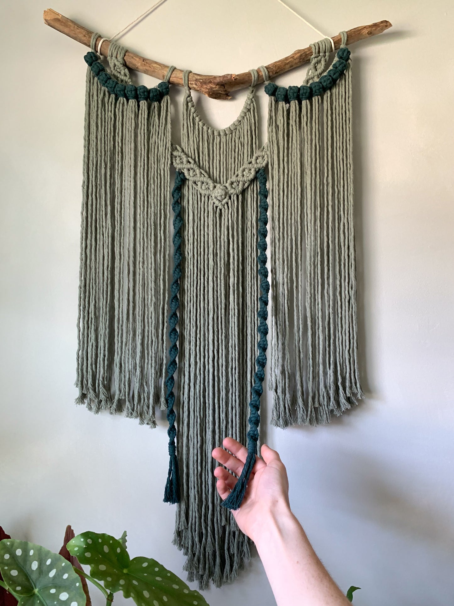 Sage & Blue Macrame Wall Hanging