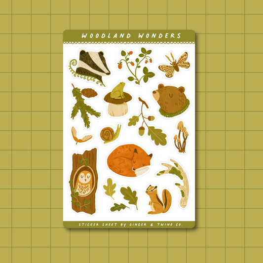 Woodland Wonders Sticker Sheet