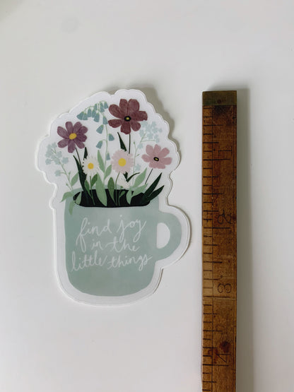 Wildflower Mug Sticker