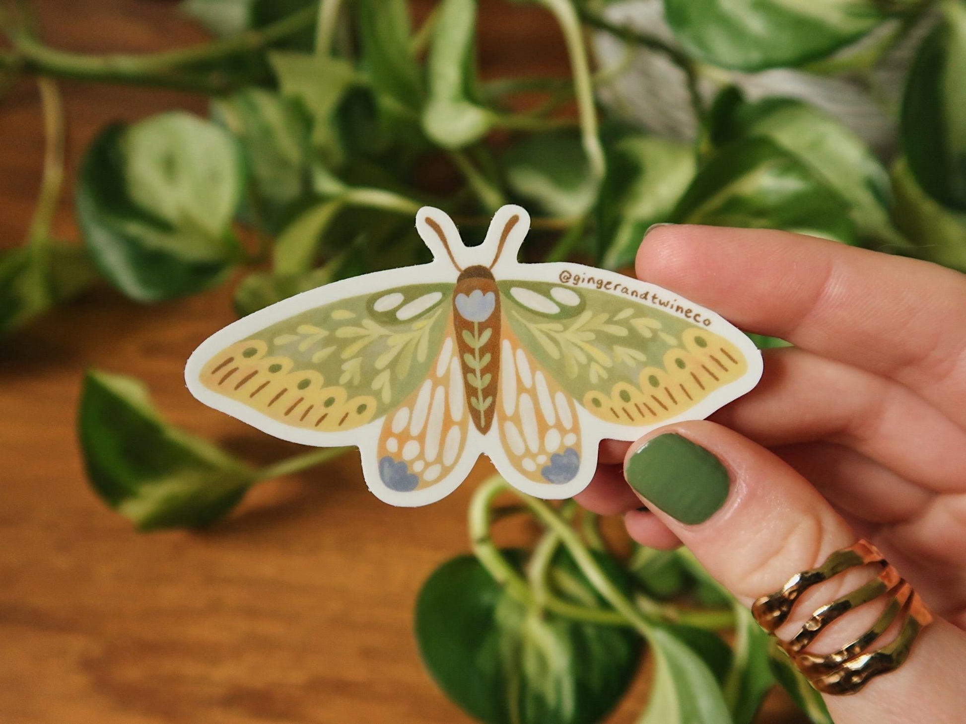 Botanical Moths Sticker Pack