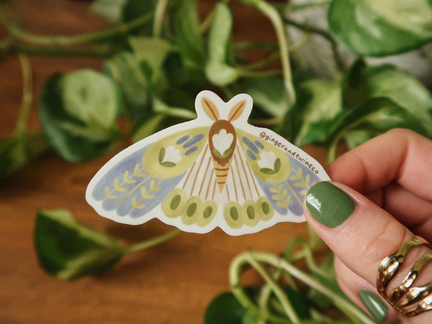 Botanical Moths Sticker Pack