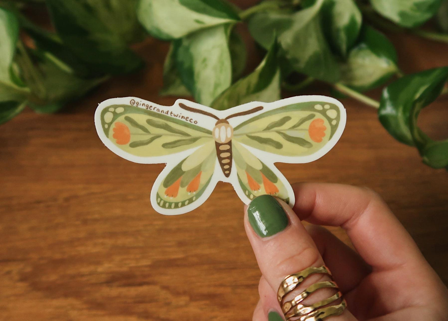Botanical Moths Sticker Pack