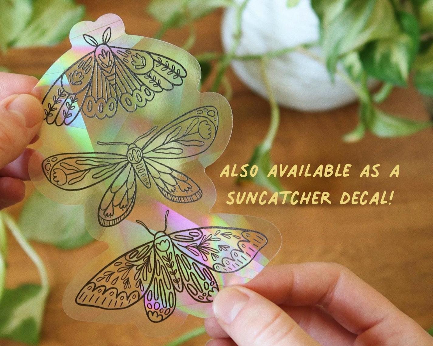 Botanical Moths Sticker Pack