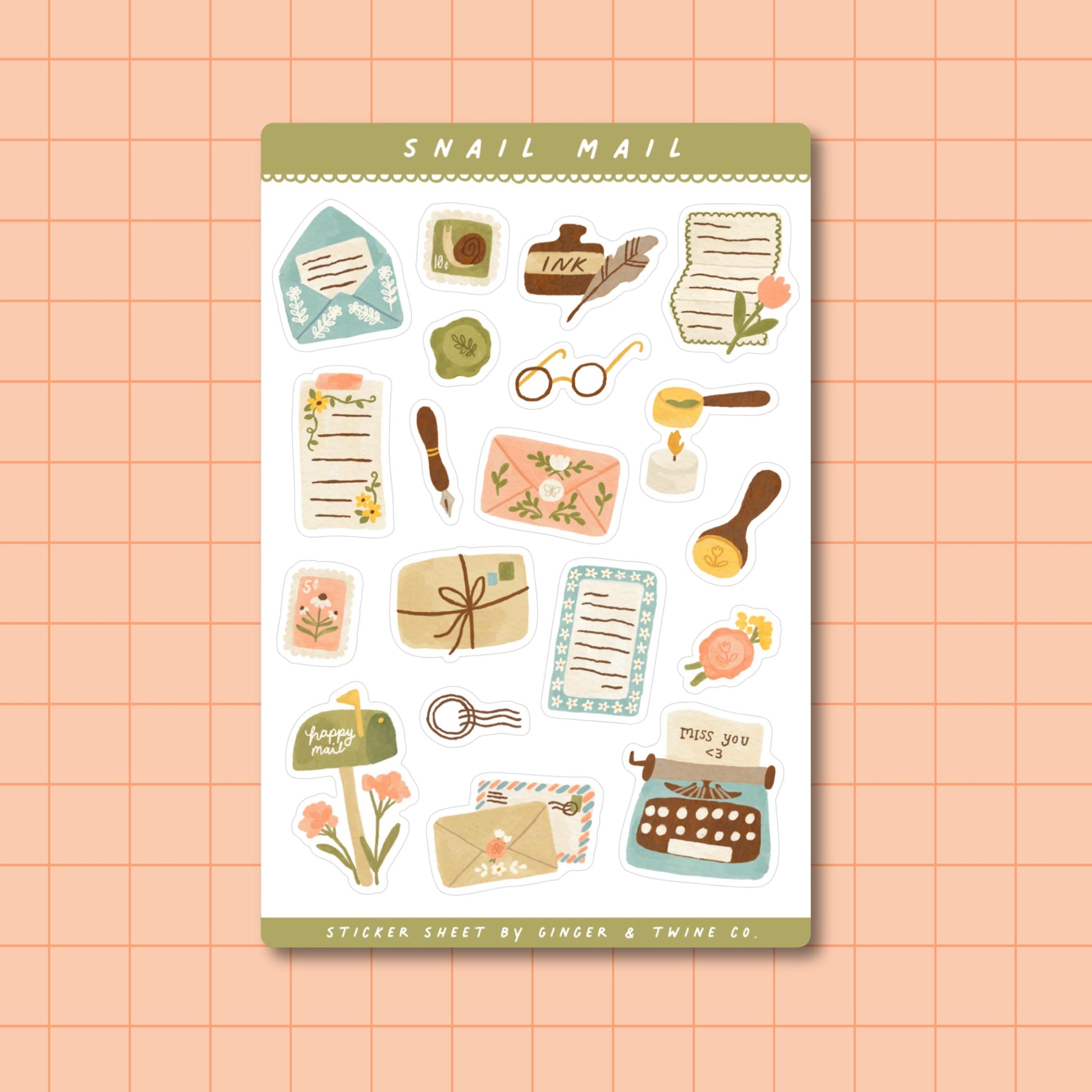 Woodland Wonders Sticker Sheet | Cozy Forestcore Stationery | Durable Waterproof Vinyl