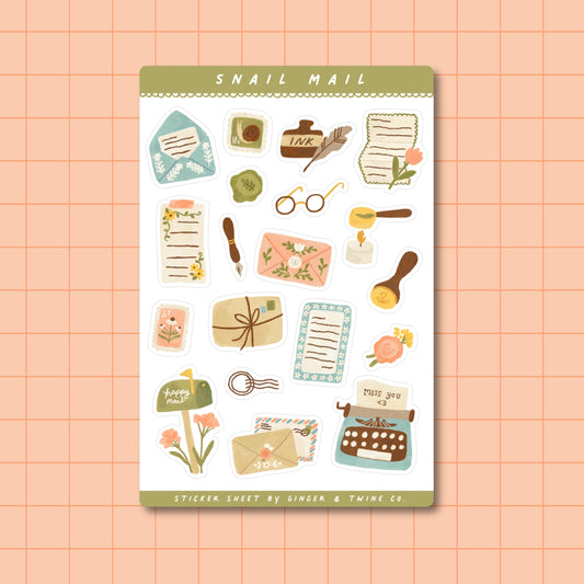 Woodland Wonders Sticker Sheet | Cozy Forestcore Stationery | Durable Waterproof Vinyl