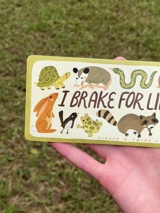 I Brake For Lil Guys Car Decal