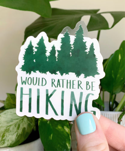 Rather Be Hiking Sticker